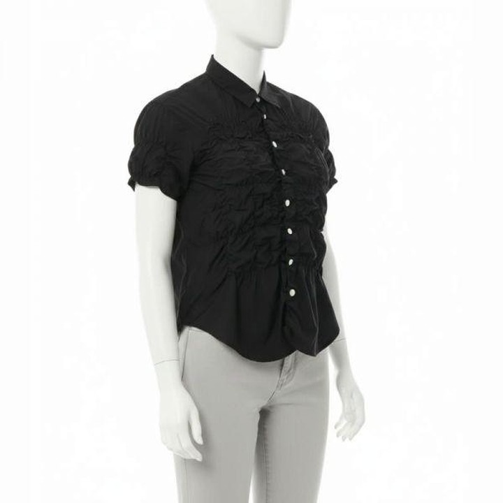 MUST IT_기마구아스 GIMAGUAS 론 셔츠 RON SHIRT BLACK 블랙 여성 반팔