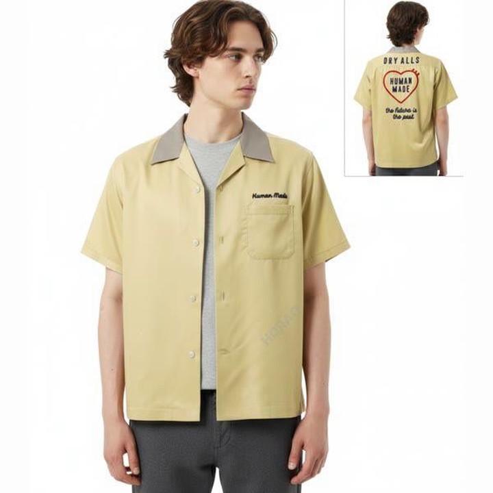 MUST IT_휴먼메이드 BOWLING SS SHIRT (HM29SH021 YELLOW) (볼링 반팔 