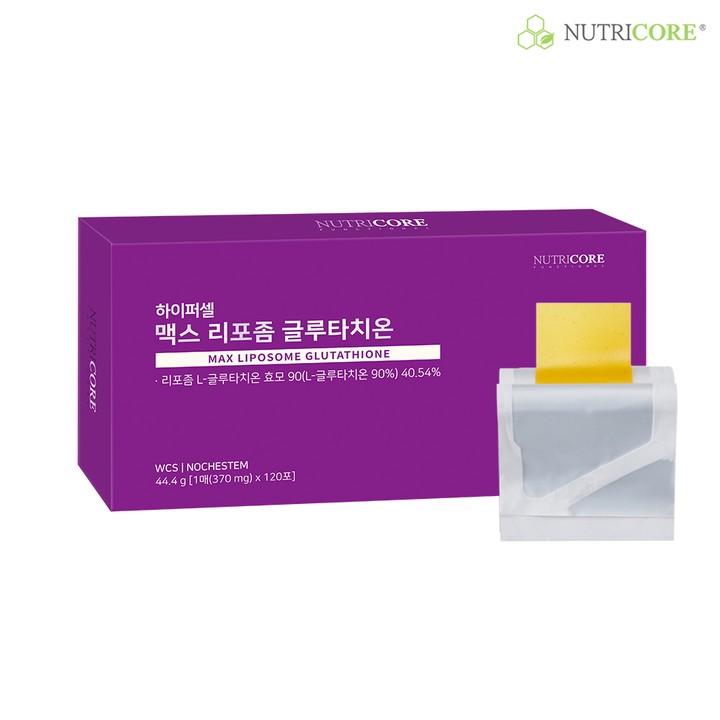 nutricore max glutathione 맥스 리포좀 글루타치온 3+1개입(120매) Codeage Liposomal Glutathione Powder Color:Cream dull-or-aging-skin